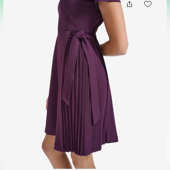 NWT Calvin Klein Deep Purple A-Line Dress - Picture 8 of 10